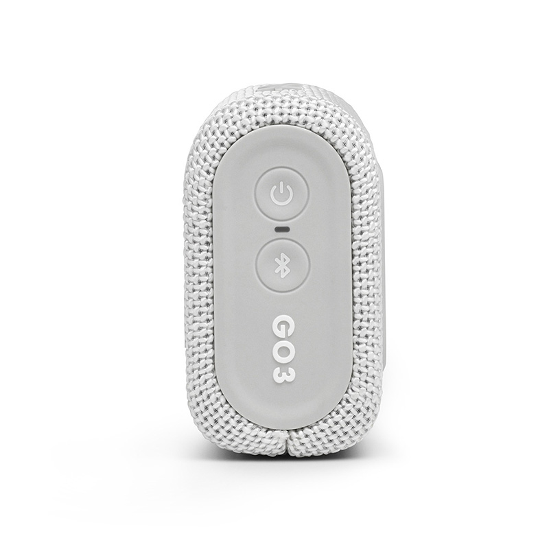 JBL GO3 音乐金砖三代 便携式蓝牙音箱 低音炮 户外音箱 迷你小音响 快速充电长续航 防水防尘设计 白色高清大图