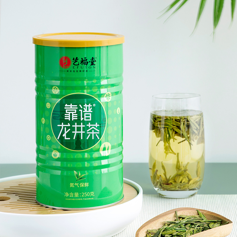 艺福堂 西湖龙井靠谱茶250g*1包 靠谱茶雨前浓香 ZX