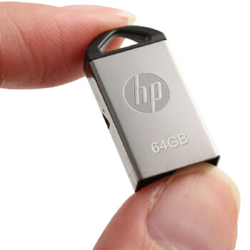 惠普(HP)U盘 v221w 气质小U 金属银色64G hp