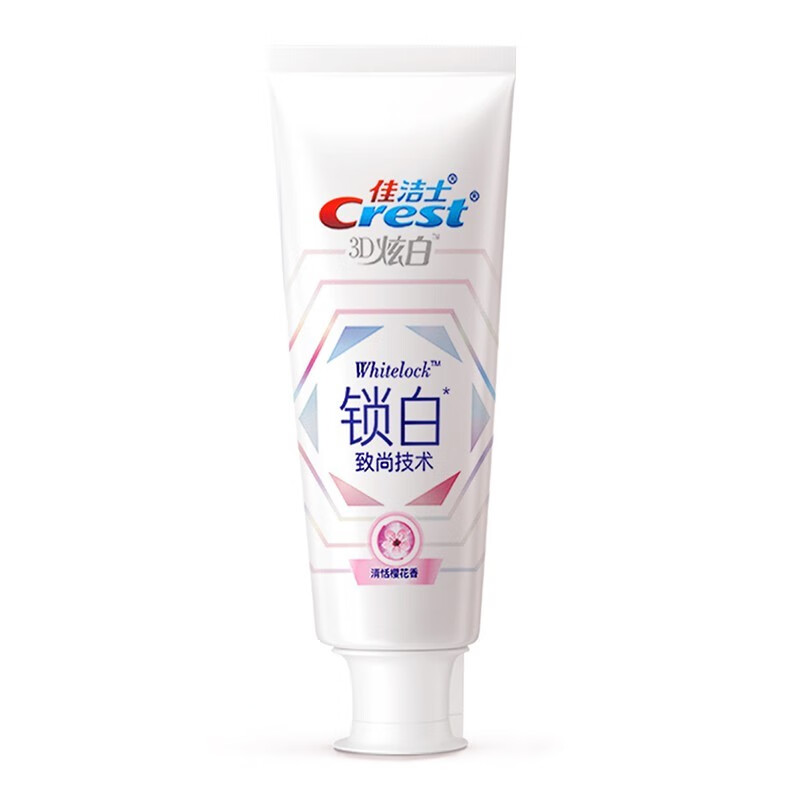 佳洁士 锁白致尚技术牙膏清柚白茶 120g 去黄去牙渍