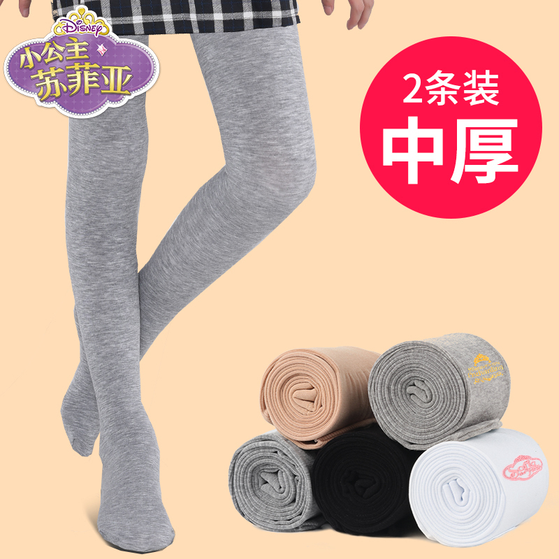 迪士尼春秋季中厚连裤袜舞蹈袜两条装S\M\L\XL