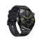 华为(HUAWEI) 智能手表 Watch GT3(46mm)曜石黑 黑色氟橡胶表带