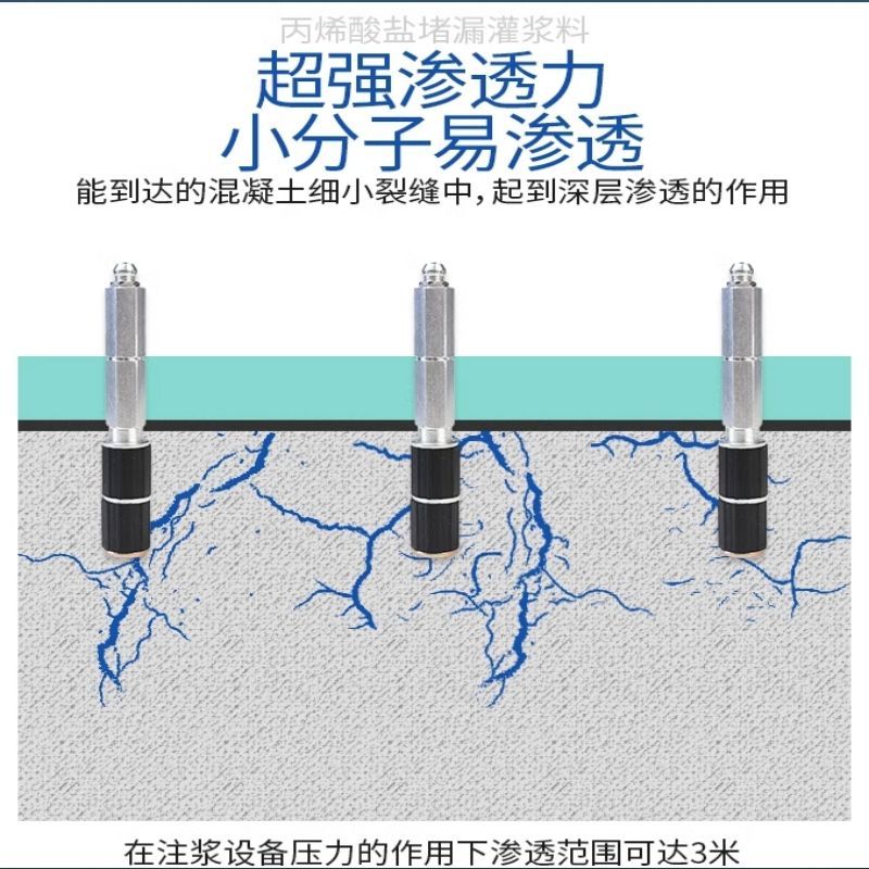 企采严选 丙烯酸盐注浆料ACC20Kg+ACC-20Kg 2桶/组