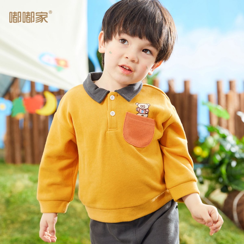 卫衣套装秋季婴儿两件套新款男童时髦衣服儿童秋装洋气高清大图