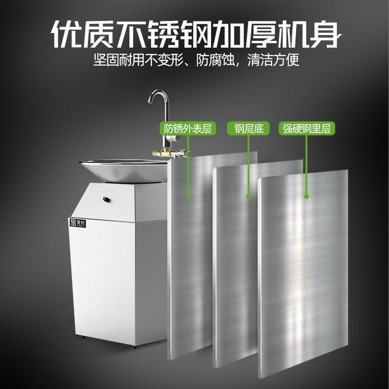 圣托 Shentop 垃圾处理器(工程单)直排式垃圾处理器 DRA02高清大图