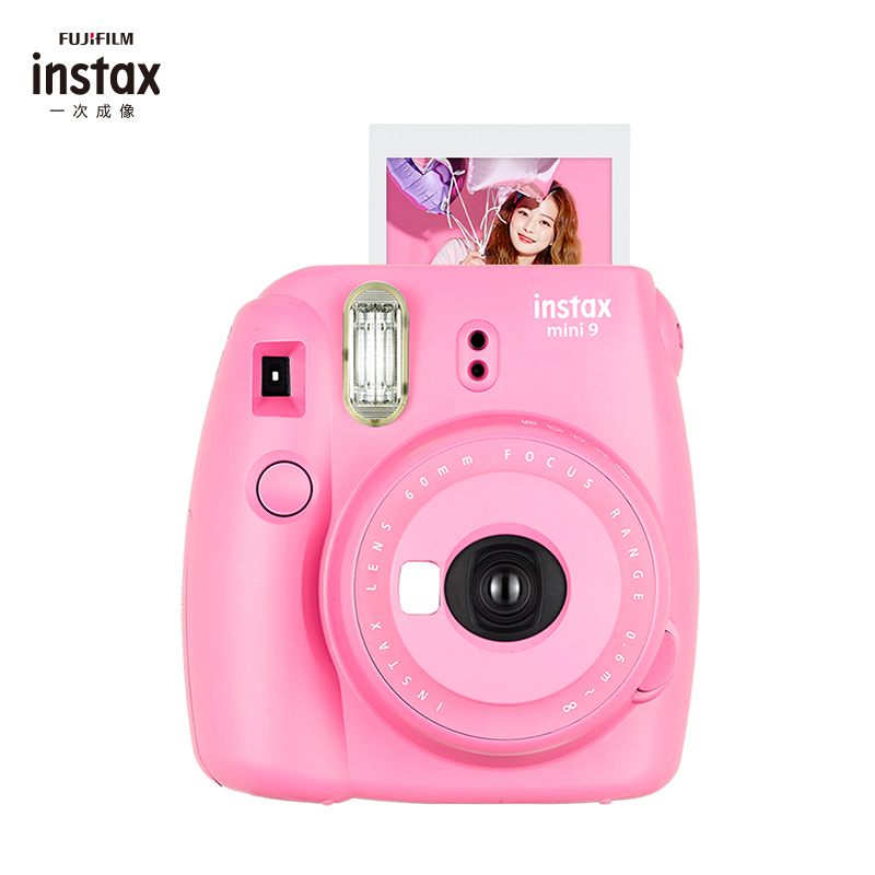 富士(FUJIFILM)INSTAX 拍立得 胶片相机 mini9 火烈鸟粉色 富士小尺寸 单机标配