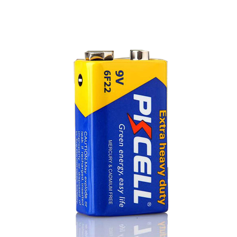 亿安电力电子9v电池6f22九伏方形10粒电池视频