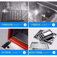 lecon/乐创 10盘 蒸饭柜4/6/8/10/12/24盘可选 小型 全自动蒸饭车 蒸饭包机箱 家用商用电蒸箱 电气