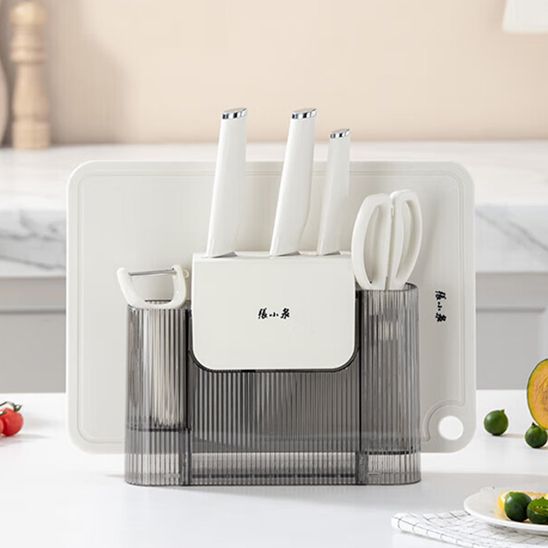 张小泉刀具套装七件套锋利耐磨耐腐蚀皓锦系列D300081高清大图