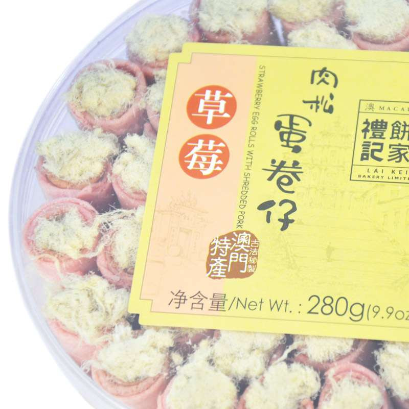 礼记草莓肉松蛋卷仔280g