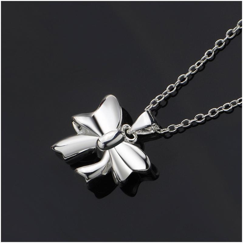 N619 Women Silver Necklace 镀925纯银女项链日韩版锁骨链潮人送女朋友七夕情人节礼物