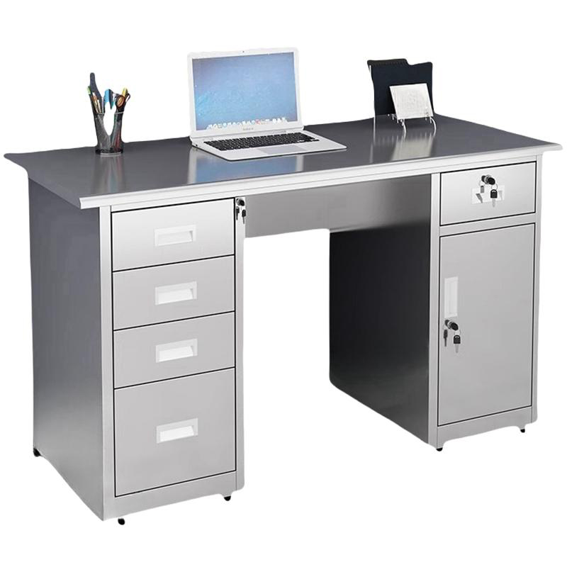 豫众诺 不锈钢办公桌 1200*600*750mm 张高清大图