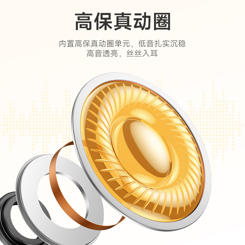 浩酷(HOCO) EQ3 灵动真无线蓝牙耳机 白色高清大图