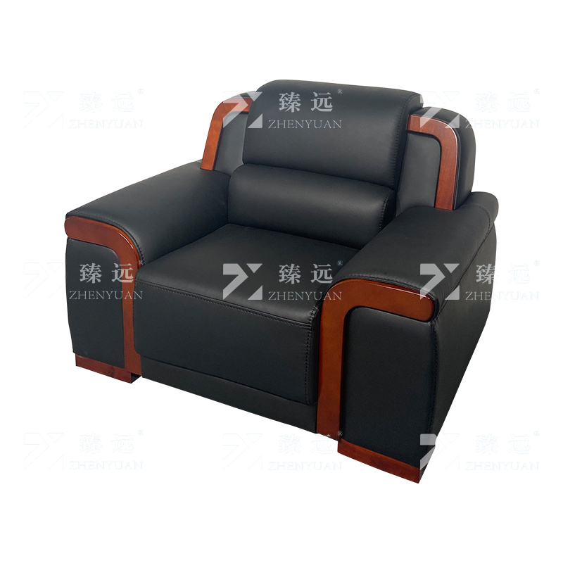 臻远ZYJJ-80408 办公室贵宾接待商务洽谈会议沙发西皮单人位