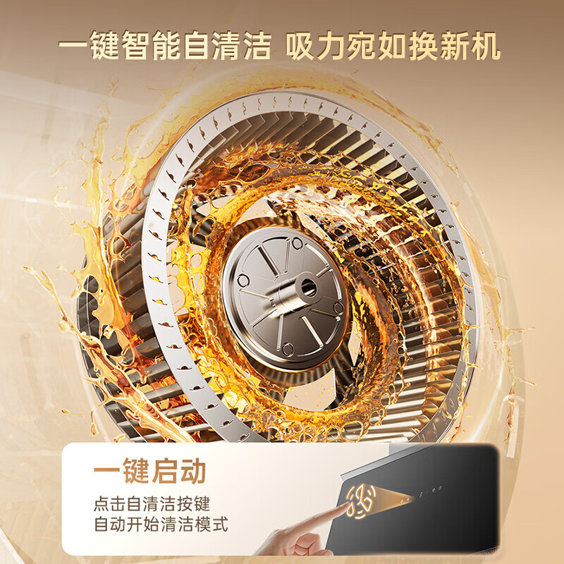 美的(Midea)抽油烟机家用小户型696mm小尺寸侧吸式抽烟机23立方大吸力智感干洗脱排油烟机CXW-160-J27S高清大图