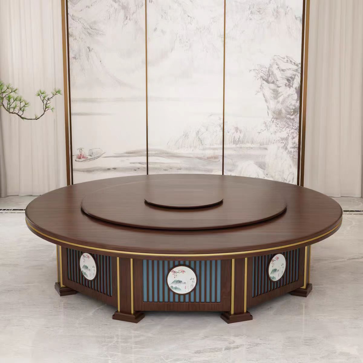 红缅 餐桌 HM-CZ006 张高清大图