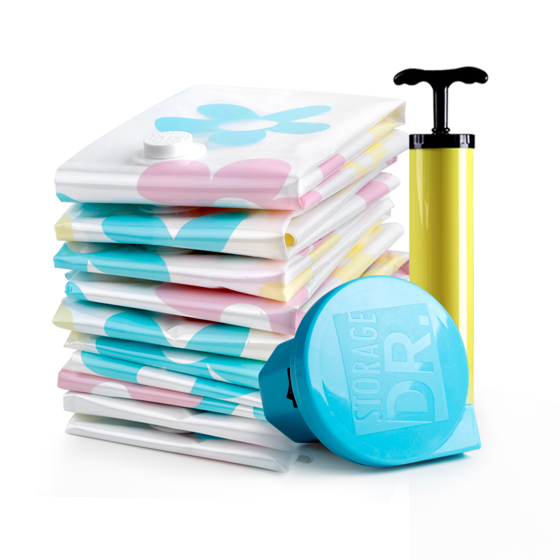 收纳博士5个超大号装16斤被子的真空压缩袋整理收藏袋收容袋收纳袋送电泵特大号装厚棉被压缩袋真空袋高清大图