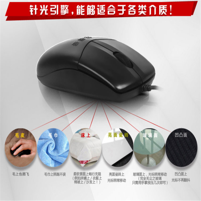 双飞燕(A4TECH) OP-520NU 有线鼠标 办公鼠标