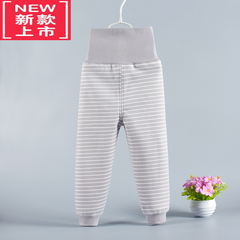 可莉允宝宝加绒打底裤秋冬婴幼儿加厚秋裤男童裤子女童高腰护肚裤保暖裤