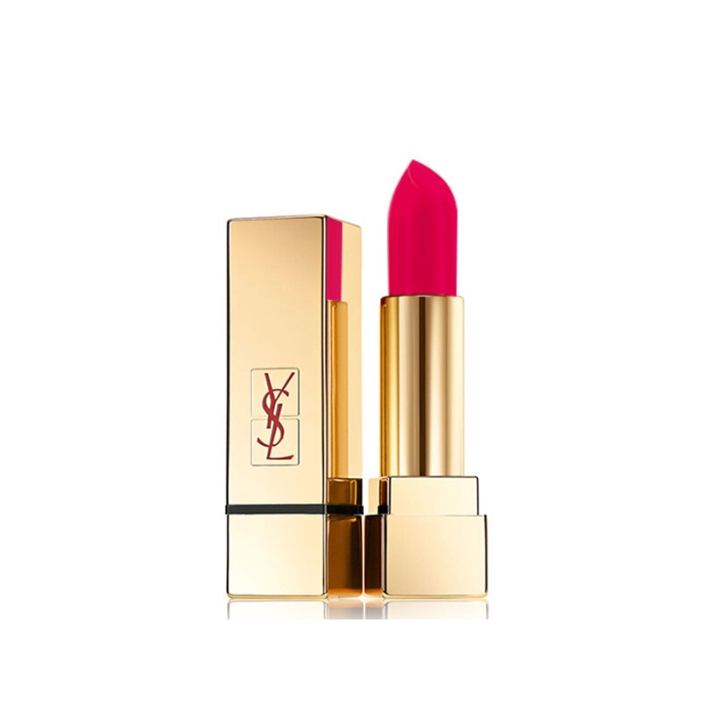 YSL圣罗兰方管口红唇膏 迷魅纯漾亮采方管口红 211#粉调西瓜红 3.8g