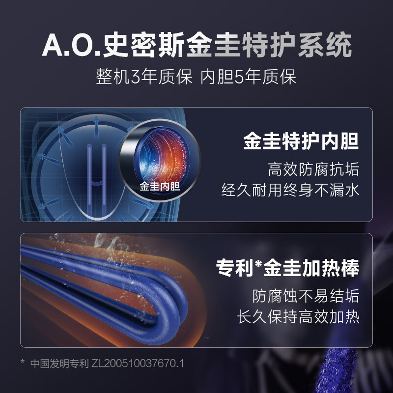 史密斯(A.O.SMITH)10升小厨宝电热水器2kW速热节能保温金圭内胆台盆下方安装EWH-10B2高清大图