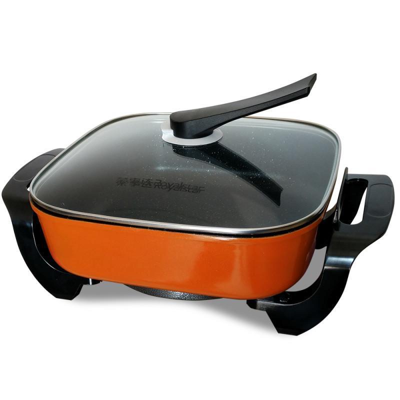 荣事达royalstar电火锅韩式家用多功能麦饭石电煮锅电热锅电炒锅5升大