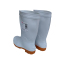 炯毅 白色雨鞋 食品厂中高筒防水防油防滑耐磨水鞋雨靴 雨靴中筒 双
