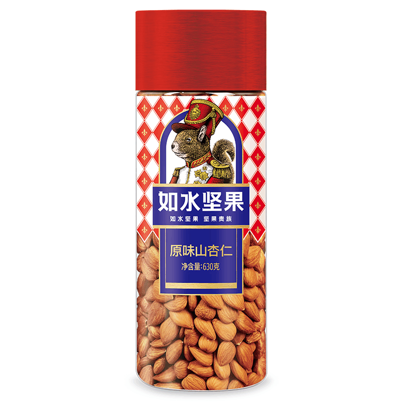 如水坚果果干休闲零食 如水山杏仁630g图片