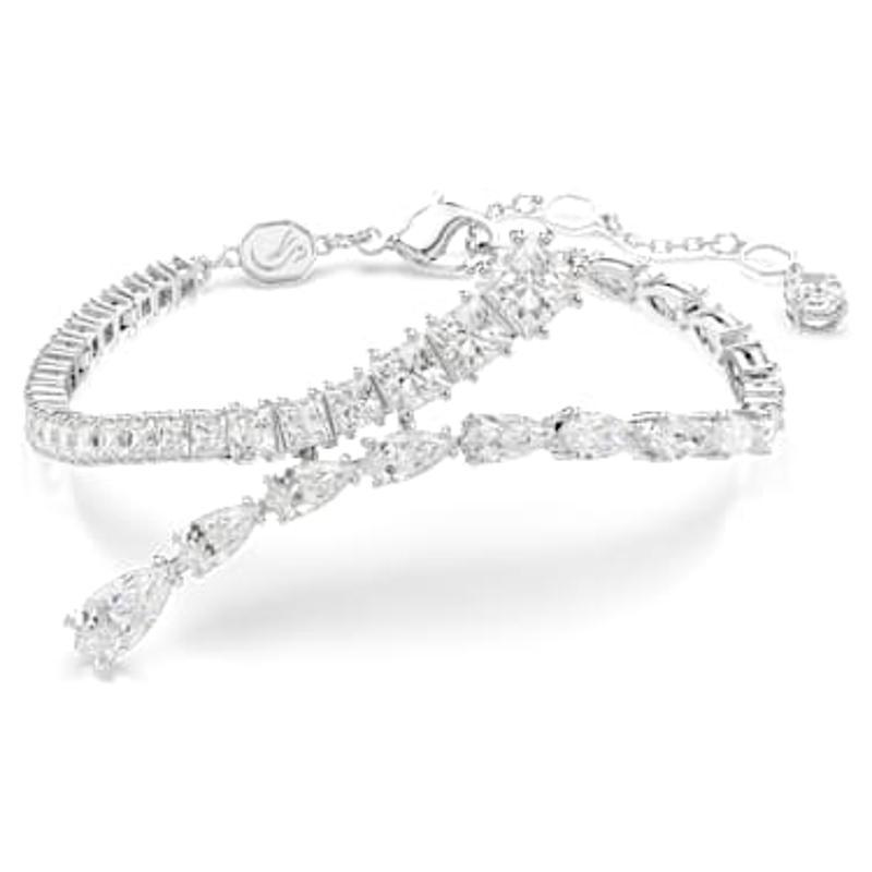 Swarovski施华洛世奇闪耀珠光手链女款多尺寸rhodium镀层施华洛世