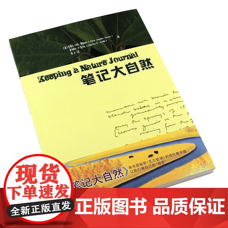 笔记大自然 找寻一种探索周围世界的新途径 本书是梭罗 瓦尔登湖 华东师范大学出版社 科普读物传递大自然的色彩 自然观察笔高清大图