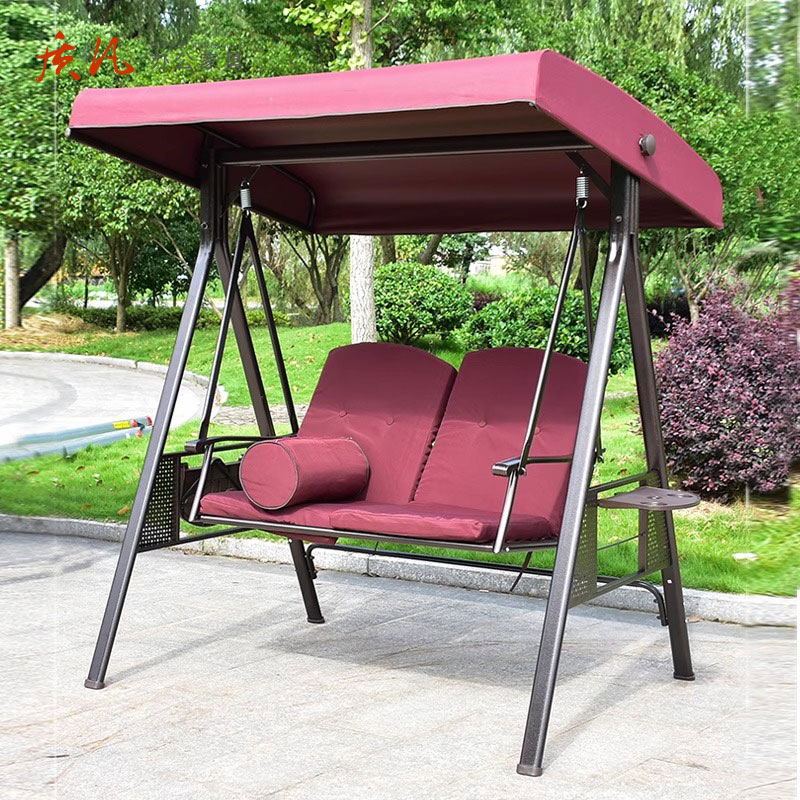 质凡户外秋千摇篮椅吊椅成人室外摇椅阳台吊床铁艺庭院荡秋千摇椅高清大图