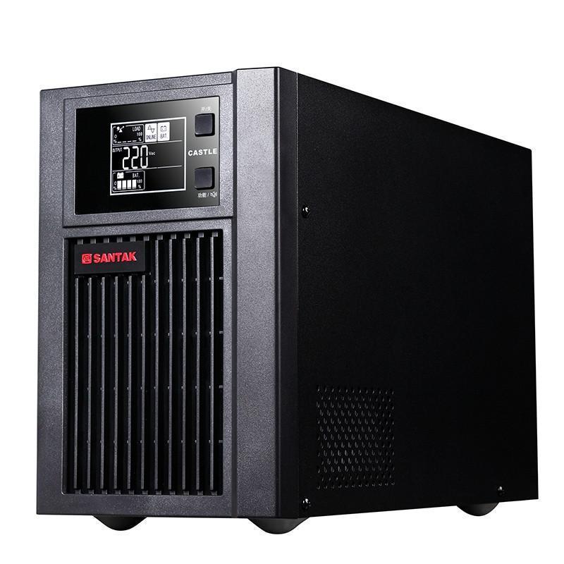 山特UPS不间断电源C1KS (1000VA/800W) 套餐 续航3小时 3节山特100AH蓄电池+电池柜