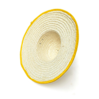 暖居顺 环保麦秆包边草帽 45cm 顶