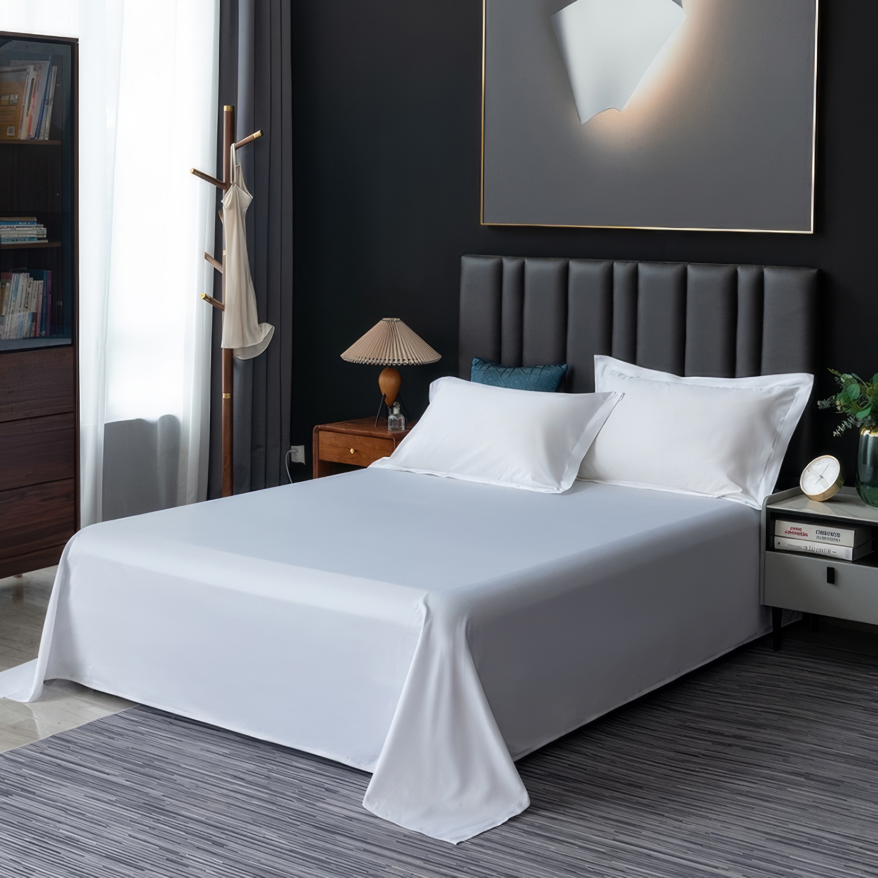 江小果 全棉床单可定制110*240 JXG-KDC 条高清大图