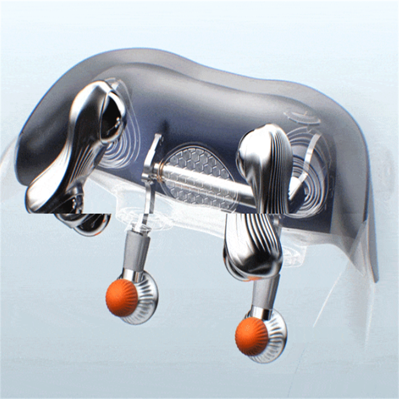 SKG按摩披肩H7-2颈椎按摩器颈部肩颈披肩斜方肌腰背部小腿脖子热敷揉捏按摩仪高清大图