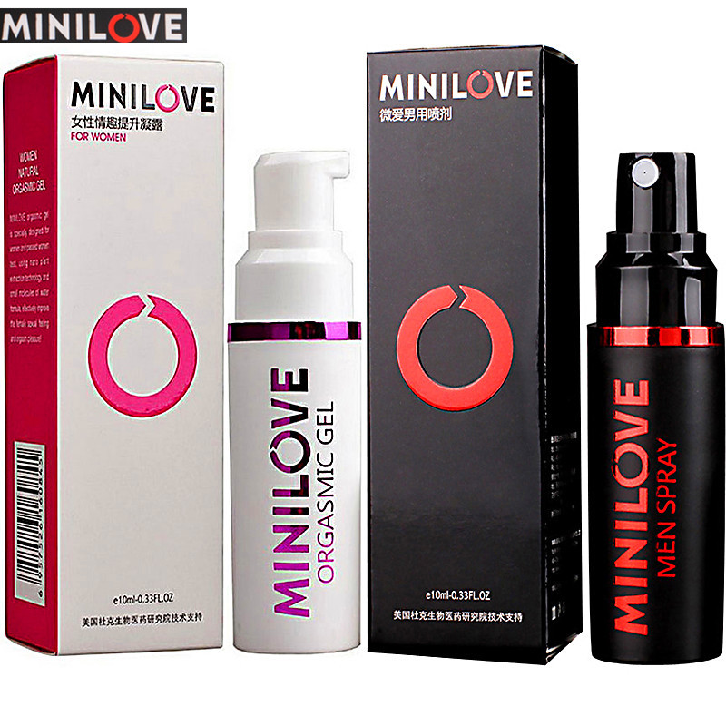 【买1送1】MINILOVE微爱男用延时喷剂10ml送女性外用助情凝露10ml成人情趣性用品不麻木延时喷雾剂