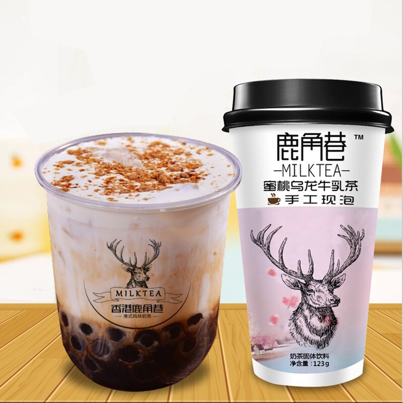 鹿角巷牛乳奶茶蜜桃乌龙味123g