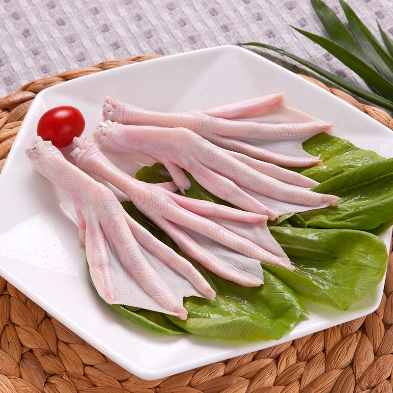 华英 精切鸭掌 500g/袋 卤鸭掌酱鸭爪食材 国产速冻生鲜禽肉