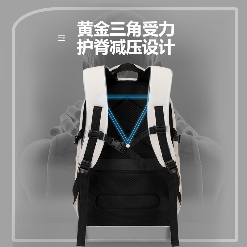 维多利亚旅行者大容量旅行双肩包8088 卡其45L高清大图