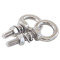 新凯益 加长304不锈钢焊接吊环螺丝螺母 M8*20整体型 个