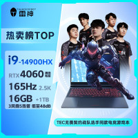 雷神(ThundeRobot)猎刃15 15.6英寸游戏本笔记本电脑畅玩黑神话悟空(酷睿24核i9-14900HX 16 1T 4060 165Hz 2.5K)