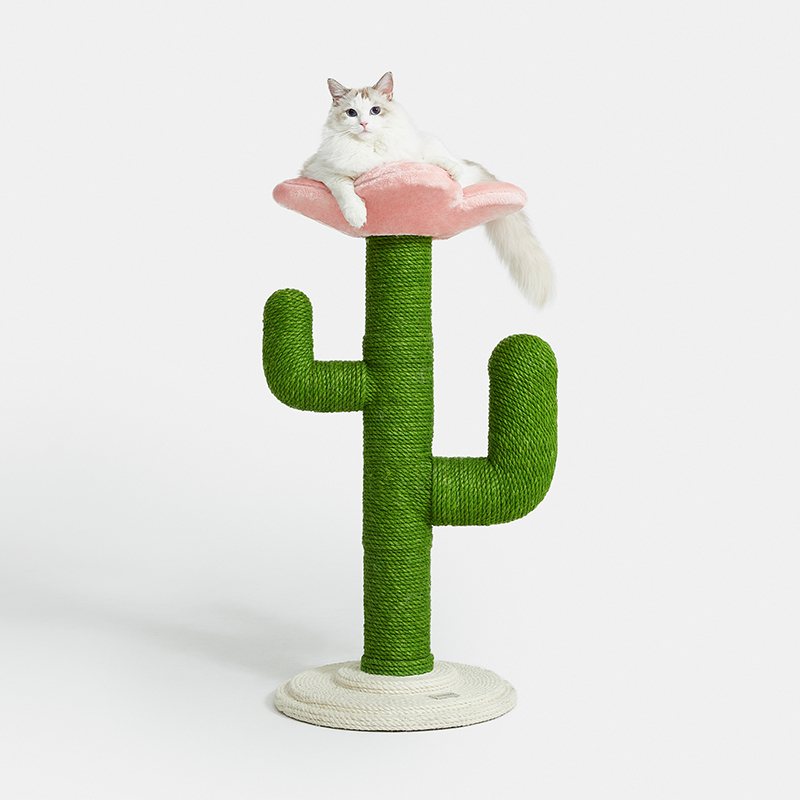 未卡花花仙人掌猫爬架猫树猫抓板猫咪磨爪器花朵猫窝猫用品 花花仙人掌猫爬架 宠物玩具宠物用品