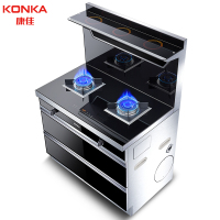 康佳(KONKA) KDD10 集成灶 家用集成一体灶 电加热清洗带暖菜功能 侧吸式烟灶消套装 液化气