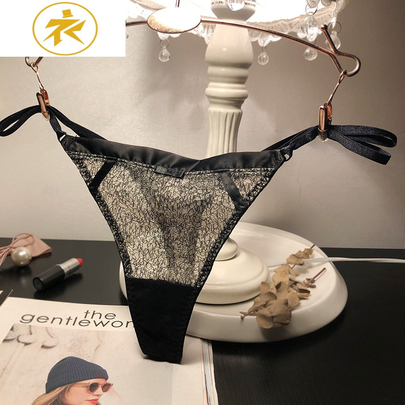 ideamini欧美性感诱惑低腰网纱透视丁字裤女士t字裤三送一内裤