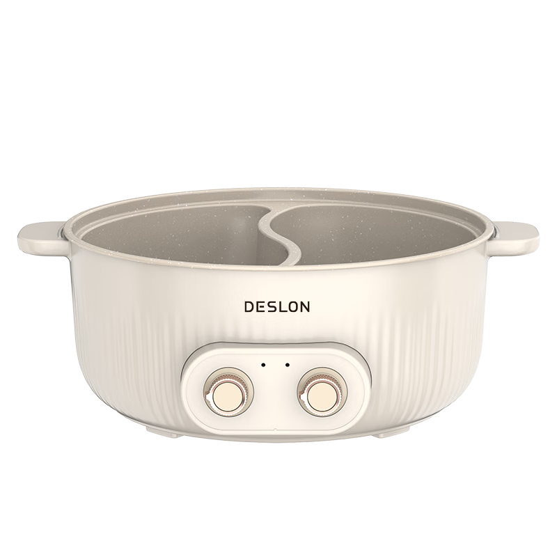 德世朗(DESLON)居家聚餐大容量多功能鸳鸯电火锅 106DDQ-HG118高清大图