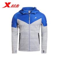 特步（Xtep）男装运动长袖外套春新款男百搭运动外套舒适针织上衣