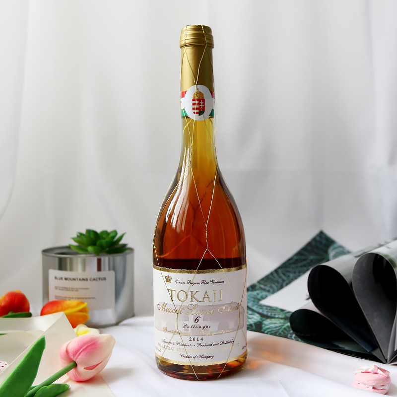 【酒庄直通】匈牙利进口 Tokaji托卡伊贵腐甜白葡萄酒 金线瓶Aszu 6篓/6P阿苏贵腐酒 500ml*1 年份随机