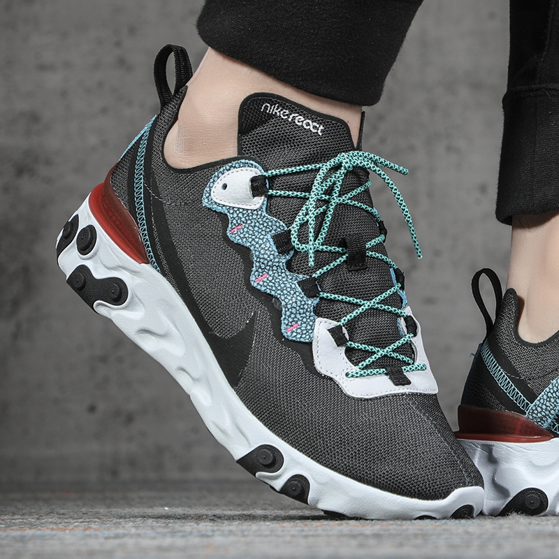 NIKE/耐克 男鞋 2020新款React Element 55 SE高桥盾低帮减震运动休闲鞋 CD2153-001
