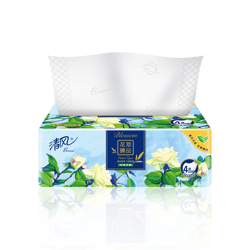 清风 花萃系列抽纸 18包 80抽 BR41SHCE (规格:箱)高清大图