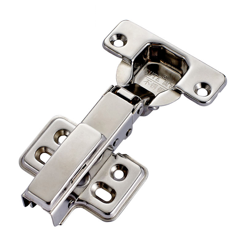 固特铰链304不锈钢阻尼 半盖橱柜衣柜门缓冲液压门铰合页全盖无盖高清大图